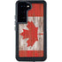 Canadian Flag Dark Wood Galaxy S23 Waterproof Case